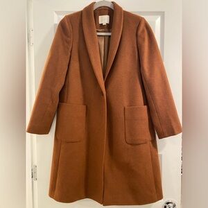 LOFT Brown Wool Coat